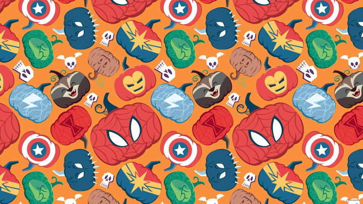 Halloween al estilo Marvel con los fondos virtuales para videollamadas