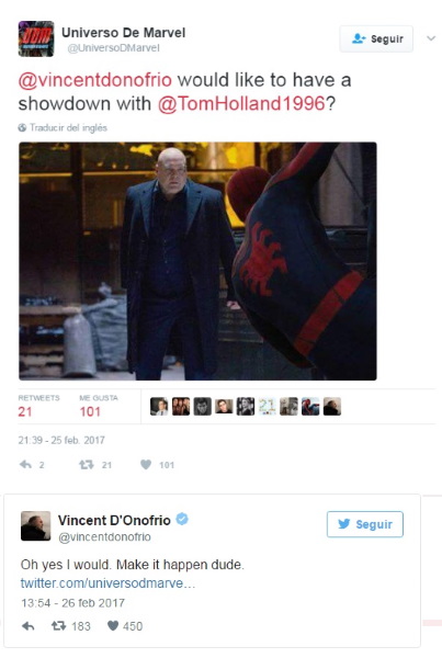 Vincent D’Onofrio quiere volver como Kingpin a Spider-Man 3