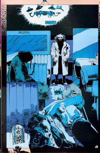 24 Hours” en The Sandman Vol 2 #6 (1989) Neil Gaiman y Mike Dringenberg, cuentos de terror