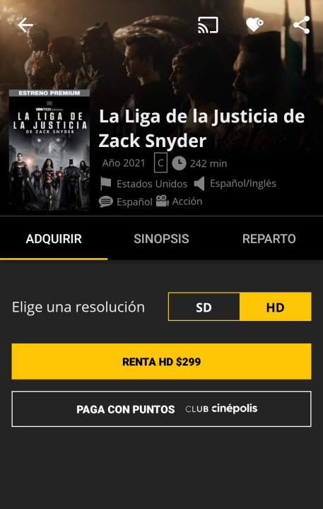 ¿Cuánto va a costar ver La Liga de la Justicia de Zack Snyder?