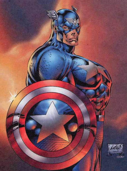 Bosslogic le da al Sam Wilson una apariencia clásica del Capitán América
