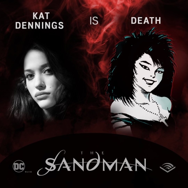 ¿Cómo fue que Kat Dennings logró el papel de Death en los audiolibros de The Sandman?