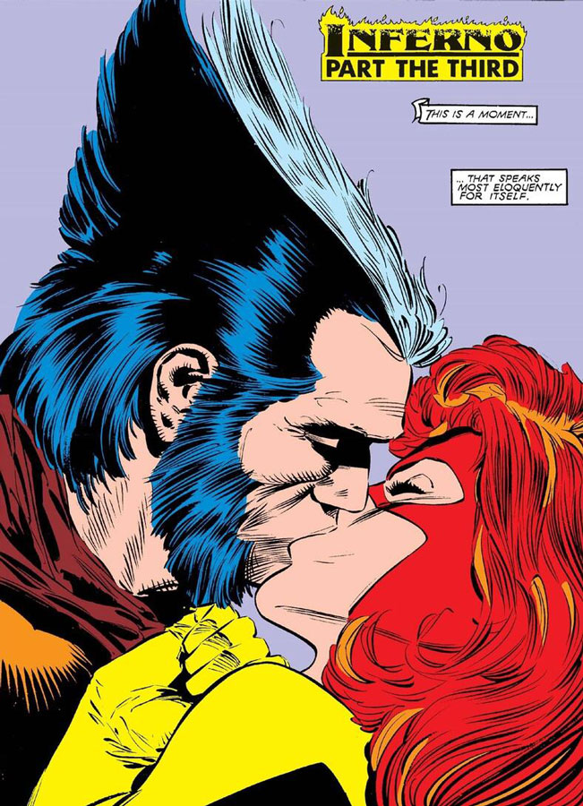 Los besos más importantes entre Jean Grey y Wolverine