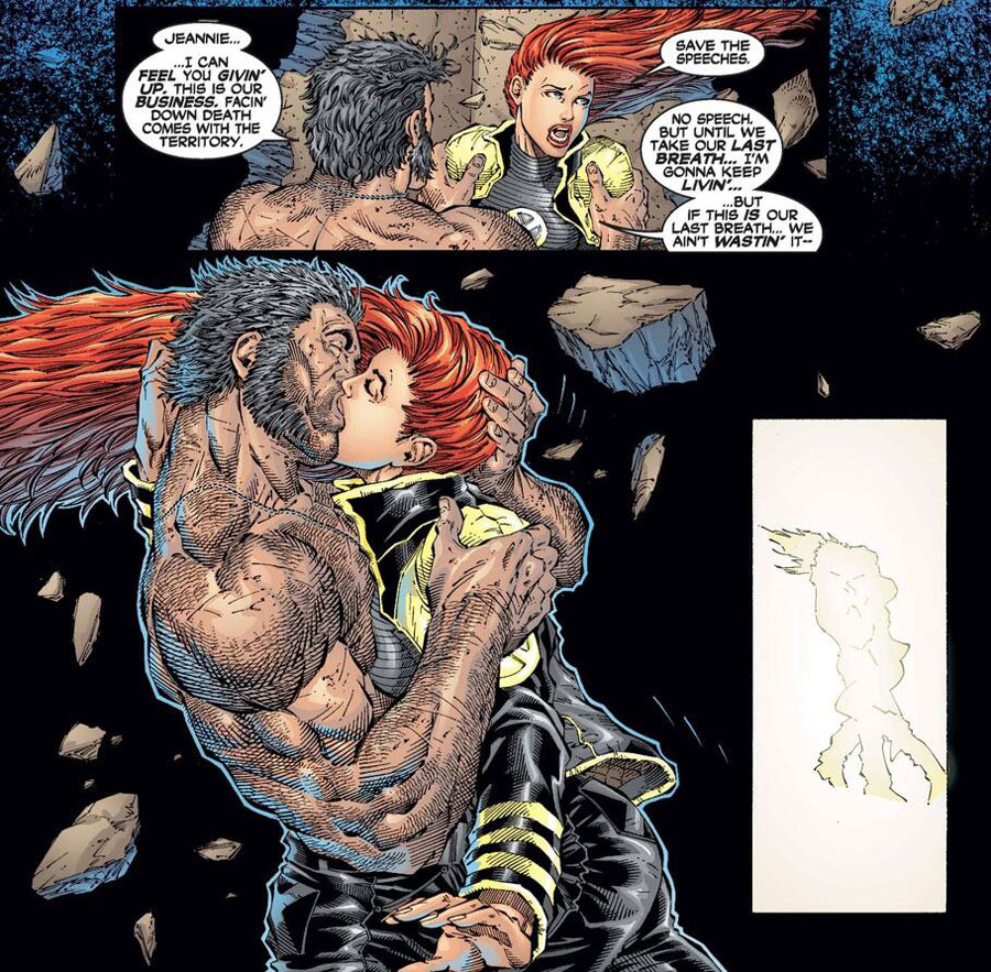 Los besos más importantes entre Jean Grey y Wolverine