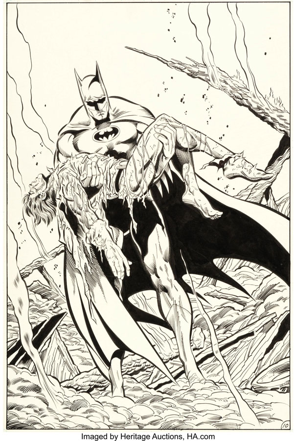 El arte original de Batman con la muerte de Robin sale a subasta