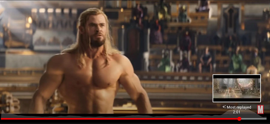 ¿Puedes adivinar cuál es la parte más reproducida del tráiler de Thor?