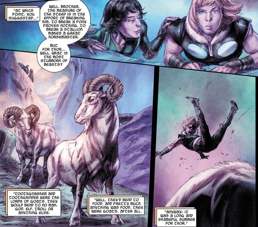 Toothgnasher y Toothgrinder, las cabras de Marvel que verás en Thor: Love and Thunder