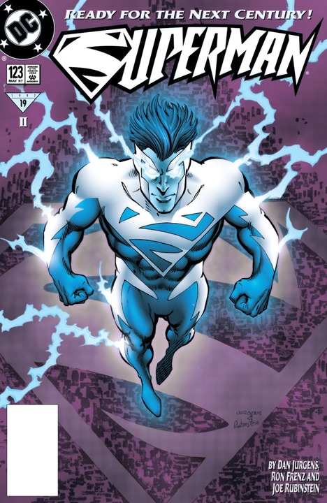 Esta fue la primera propuesta de Dan Jurgens para el Superman Eléctrico