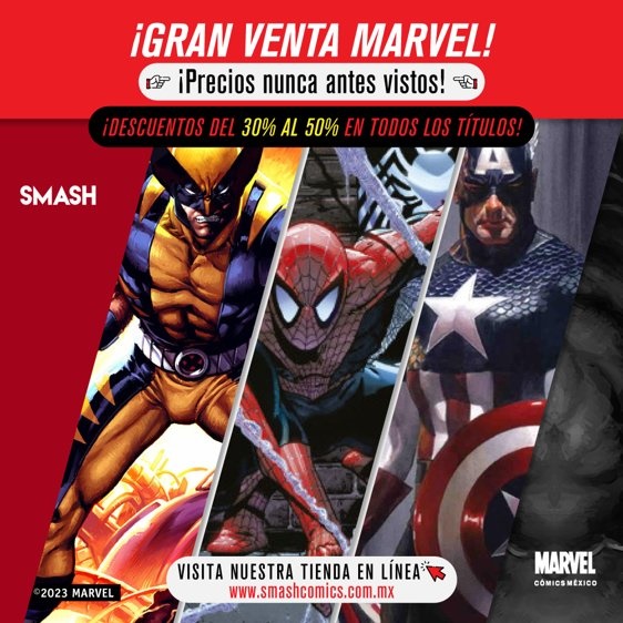¡SMASH te trae la gran venta especial de Marvel!