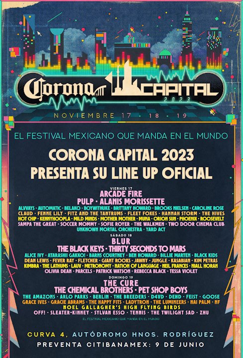 ¿Porqué el cartel del Corona Capital 2023 es el mejor de toda su historia?