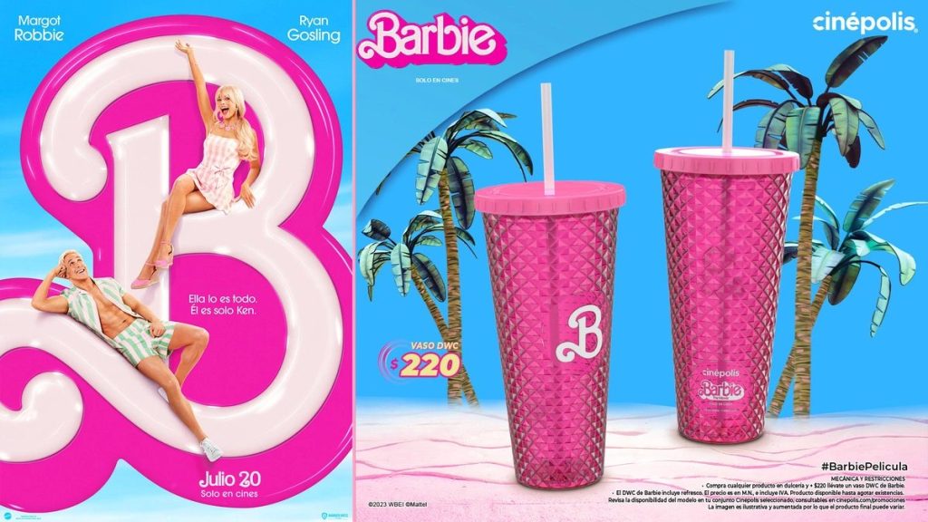 Vasos Barbie Cinépolis precio y por qué no hay