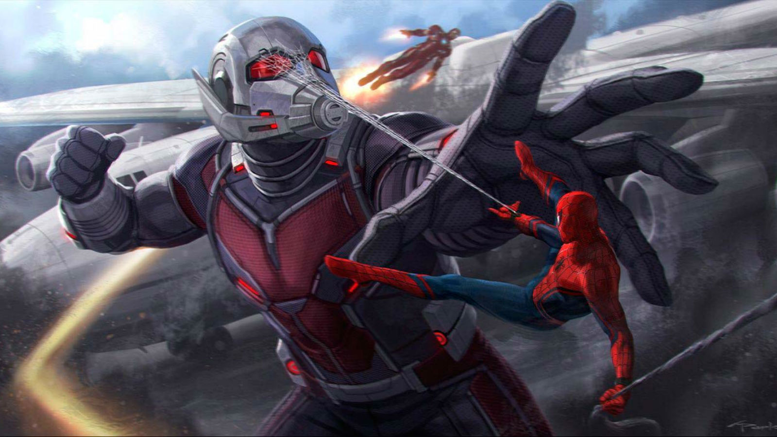 Spider-Man-vs-Giant-Man-en-arte-conceptual